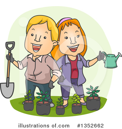 Royalty-Free (RF) Couple Clipart Illustration by BNP Design Studio - Stock Sample #1352662
