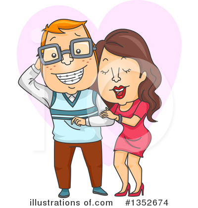 Royalty-Free (RF) Couple Clipart Illustration by BNP Design Studio - Stock Sample #1352674