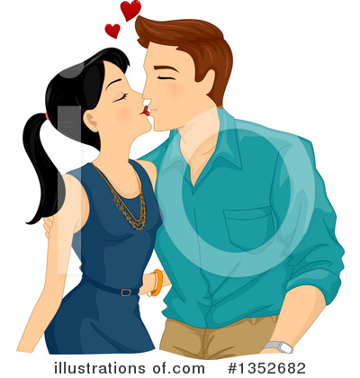 Kissing Clipart #1352682 by BNP Design Studio