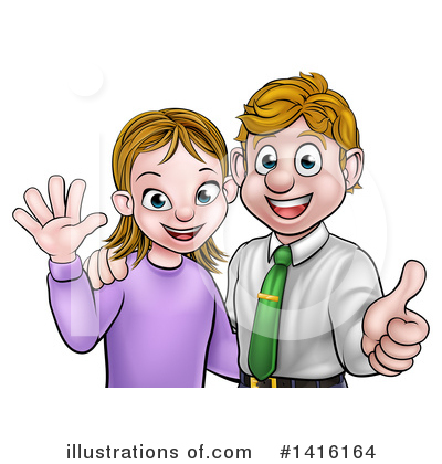 Royalty-Free (RF) Couple Clipart Illustration by AtStockIllustration - Stock Sample #1416164