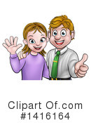 Couple Clipart #1416164 by AtStockIllustration