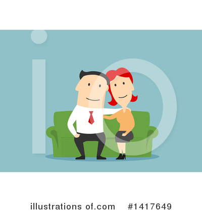 Couple Clipart #1417649 by Vector Tradition SM