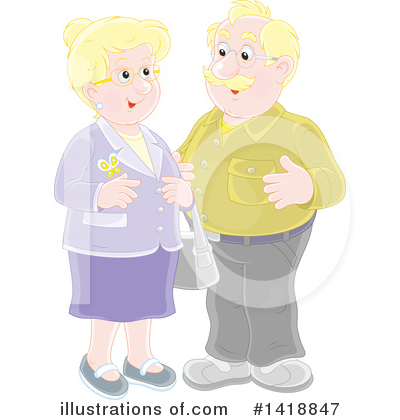 Royalty-Free (RF) Couple Clipart Illustration by Alex Bannykh - Stock Sample #1418847