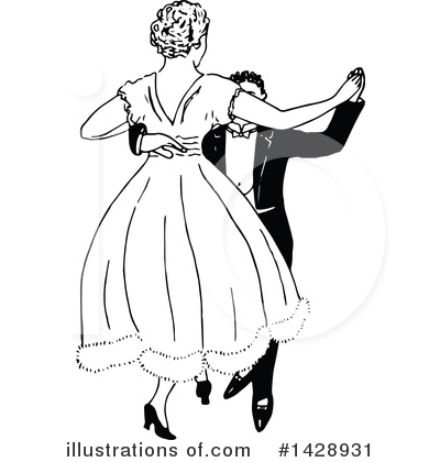 Dancing Clipart #1428931 by Prawny Vintage