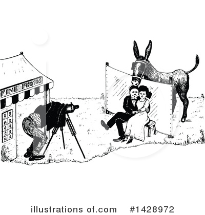 Donkey Clipart #1428972 by Prawny Vintage