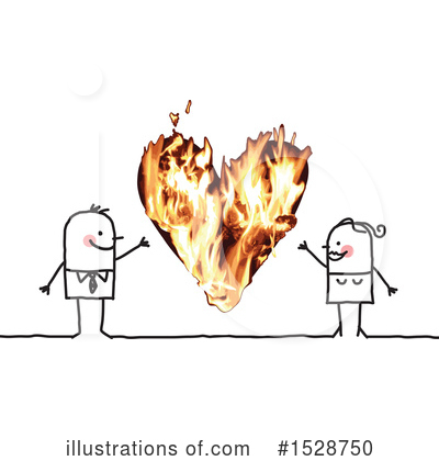 Flaming Heart Clipart #1528750 by NL shop