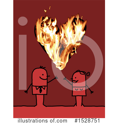 Flaming Heart Clipart #1528751 by NL shop