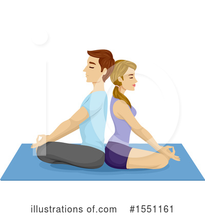 Meditating Clipart #1551161 by BNP Design Studio