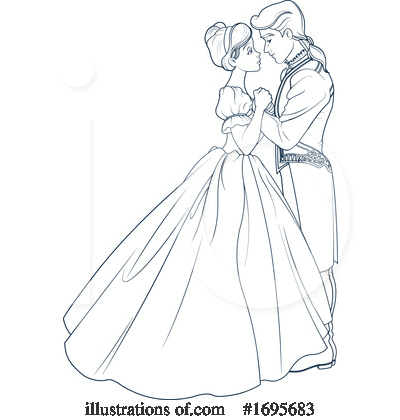 Royalty-Free (RF) Couple Clipart Illustration by Pushkin - Stock Sample #1695683