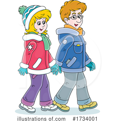 Royalty-Free (RF) Couple Clipart Illustration by Alex Bannykh - Stock Sample #1734001