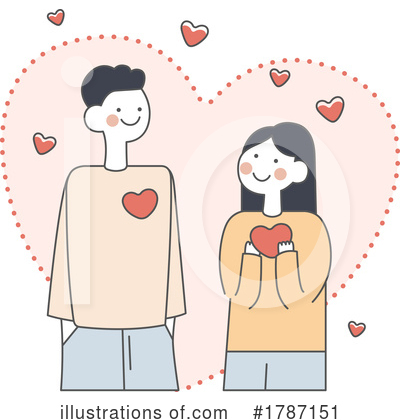 Royalty-Free (RF) Couple Clipart Illustration by beboy - Stock Sample #1787151
