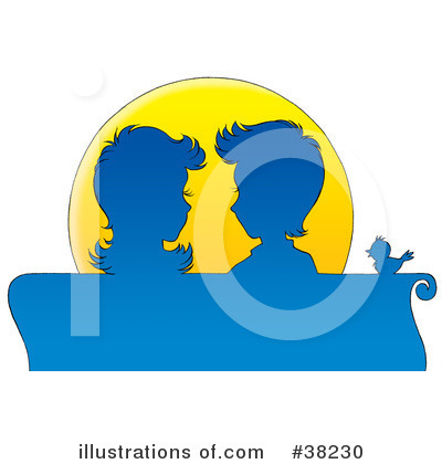 Royalty-Free (RF) Couple Clipart Illustration by Alex Bannykh - Stock Sample #38230