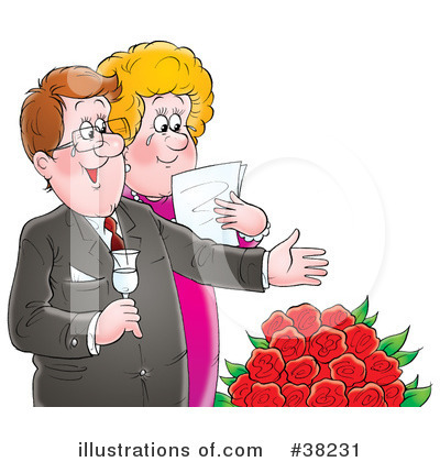 Royalty-Free (RF) Couple Clipart Illustration by Alex Bannykh - Stock Sample #38231