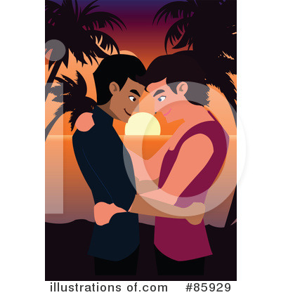 Royalty-Free (RF) Couple Clipart Illustration by mayawizard101 - Stock Sample #85929