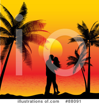 Tropical Sunset Clipart #88091 by KJ Pargeter