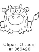 Cow Clipart #1069420 by Hit Toon
