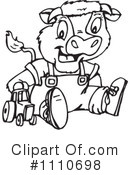 Cow Clipart #1110698 by Dennis Holmes Designs