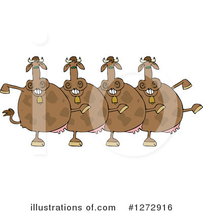 Royalty-Free (RF) Cow Clipart Illustration by djart - Stock Sample #1272916