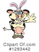 Cow Clipart #1283442 by Dennis Holmes Designs