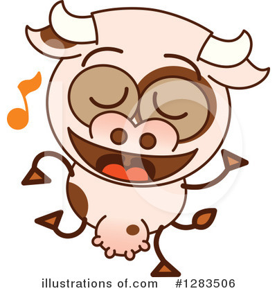 Royalty-Free (RF) Cow Clipart Illustration by Zooco - Stock Sample #1283506