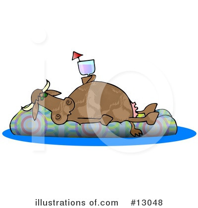 Royalty-Free (RF) Cow Clipart Illustration by djart - Stock Sample #13048