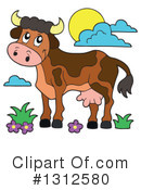 Cow Clipart #1312580 by visekart