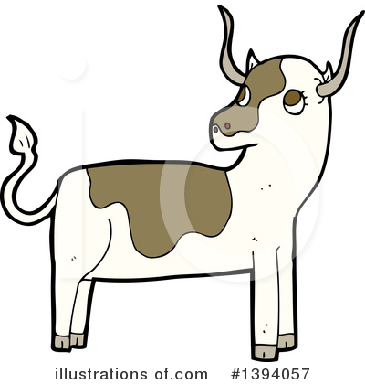 Royalty-Free (RF) Cow Clipart Illustration by lineartestpilot - Stock Sample #1394057