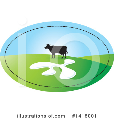 Royalty-Free (RF) Cow Clipart Illustration by Lal Perera - Stock Sample #1418001