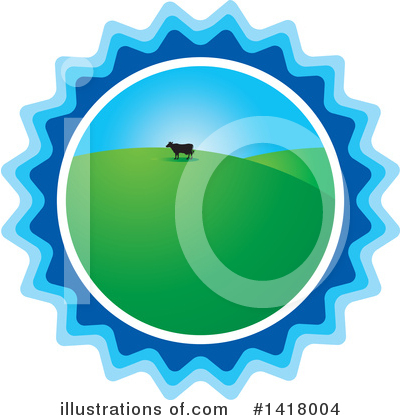 Royalty-Free (RF) Cow Clipart Illustration by Lal Perera - Stock Sample #1418004