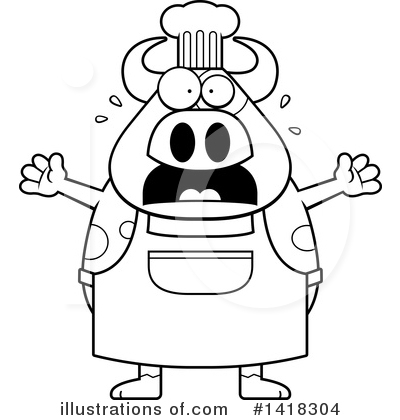 Royalty-Free (RF) Cow Clipart Illustration by Cory Thoman - Stock Sample #1418304
