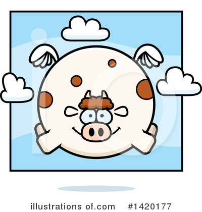 Royalty-Free (RF) Cow Clipart Illustration by Cory Thoman - Stock Sample #1420177