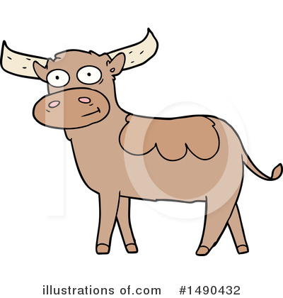 Royalty-Free (RF) Cow Clipart Illustration by lineartestpilot - Stock Sample #1490432