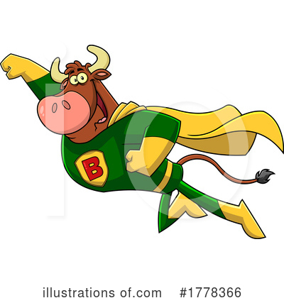 Royalty-Free (RF) Cow Clipart Illustration by Hit Toon - Stock Sample #1778366