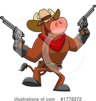 Cowboy Clipart #1778372 by Hit Toon