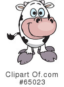 Cow Clipart #65023 by Dennis Holmes Designs