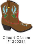 Cowboy Boot Clipart #1200291 by Maria Bell