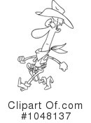 Cowboy Clipart #1048137 by toonaday