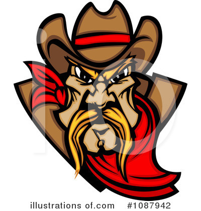 Royalty-Free (RF) Cowboy Clipart Illustration by Chromaco - Stock Sample #1087942