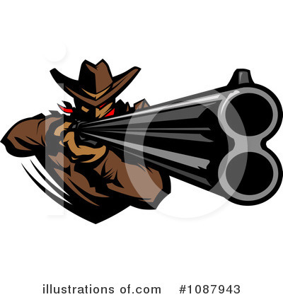 Royalty-Free (RF) Cowboy Clipart Illustration by Chromaco - Stock Sample #1087943