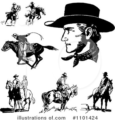 Cowboy Clipart #1101424 by BestVector