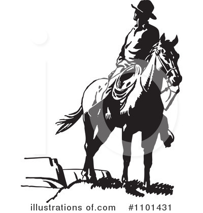 Cowboy Clipart #1101431 by BestVector
