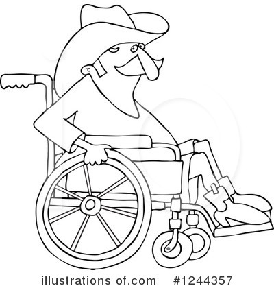 Royalty-Free (RF) Cowboy Clipart Illustration by djart - Stock Sample #1244357