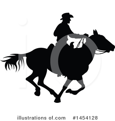 Royalty-Free (RF) Cowboy Clipart Illustration by Pushkin - Stock Sample #1454128