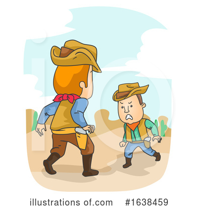 Royalty-Free (RF) Cowboy Clipart Illustration by BNP Design Studio - Stock Sample #1638459