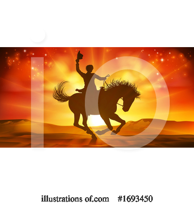 Royalty-Free (RF) Cowboy Clipart Illustration by AtStockIllustration - Stock Sample #1693450