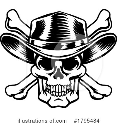 Cowboy Hat Clipart #1795484 by AtStockIllustration