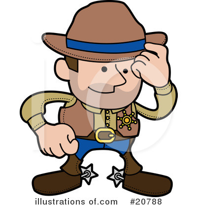 Royalty-Free (RF) Cowboy Clipart Illustration by AtStockIllustration - Stock Sample #20788