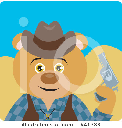 Royalty-Free (RF) Cowboy Clipart Illustration by Dennis Holmes Designs - Stock Sample #41338