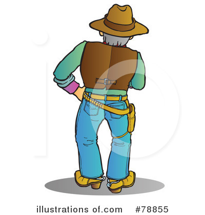 Royalty-Free (RF) Cowboy Clipart Illustration by Snowy - Stock Sample #78855