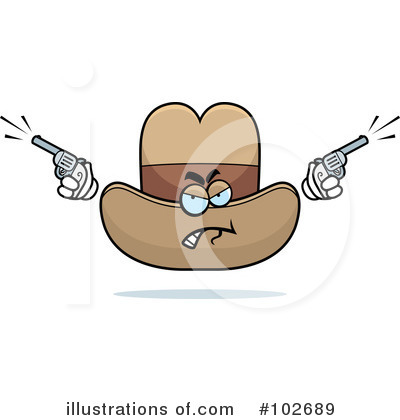 Royalty-Free (RF) Cowboy Hat Clipart Illustration by Cory Thoman - Stock Sample #102689